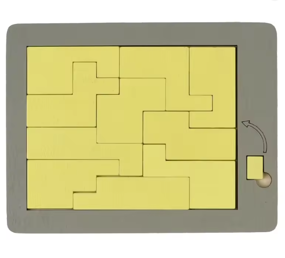 BRAIN PUZZLE Wood Fit The Shape