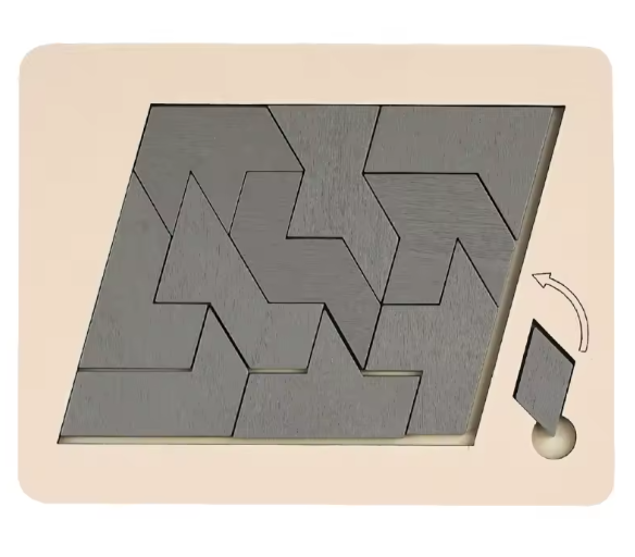 BRAIN PUZZLE Wood Fit The Shape