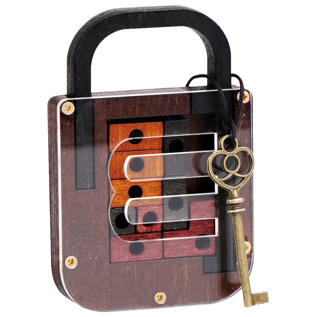 BRAIN PUZZLE Wood Lock