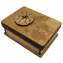 BRAIN PUZZLE Wood Secret Box Lotus