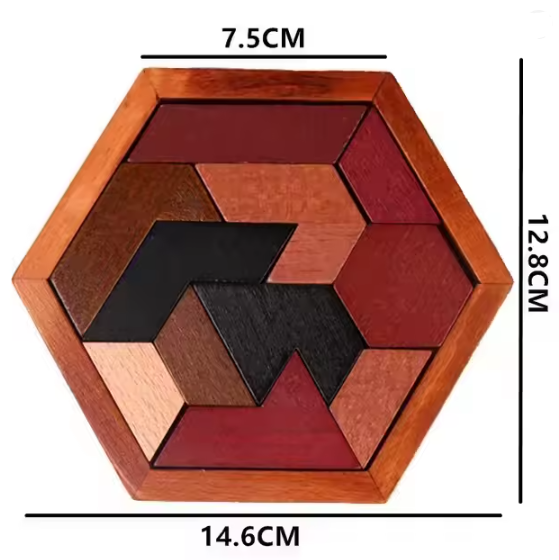 BRAIN PUZZLE Wooden Toys 